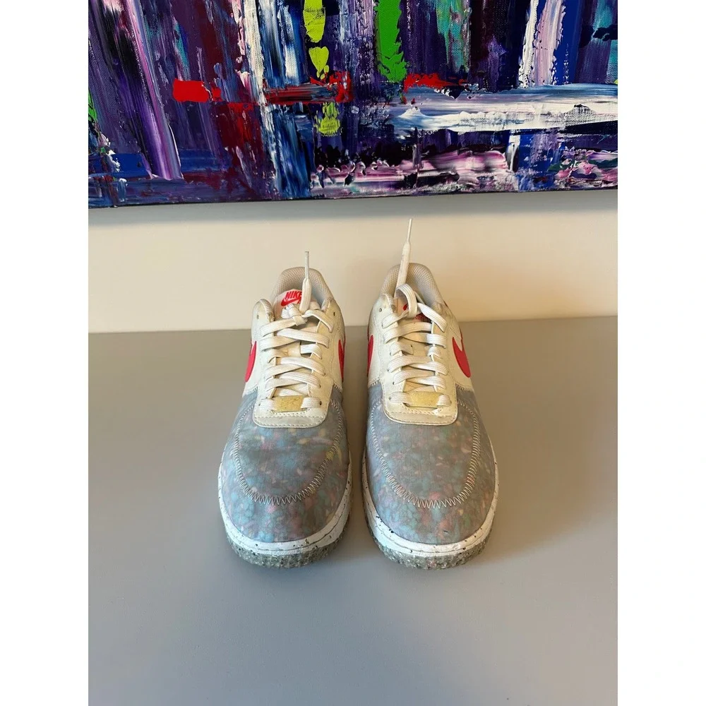 Nike Air Force 1 Sneakers - Crater Summit in White Siren Red| Size 8.5